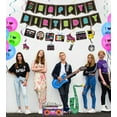 thumbnail image 5 of 80s Party Decorations - Including Happy Birthday Banner, 80s Element Bunting, Hanging Swirls, Balloon, for 80s Birthday Party Decorations, 5 of 8