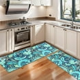 thumbnail image 3 of Kitchen Rugs Sets Of 2,Blue Paisley and Floral Pattern Anti Fatigue Kitchen Mat Rugs Non Slip Washable,Decorative Kitchen Floor Mats for Kitchen,Sink,Laundry,17"X47", 3 of 5