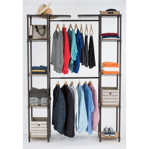 TRINITY Expandable Closet Organizer | 56-78W x 14D x 84H | Bronze