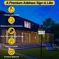 thumbnail image 5 of Address Numbers for Houses, Solar RGB Color Changing Address Sign for Outside IP65 Waterproof Lighted House Numbers Plaque for Yard Home Driveway with 3 Lighting Modes, 5 of 10