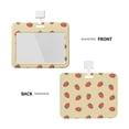 thumbnail image 2 of Cauagu Strawberries for ID Badge Holder,Badge Holder with Windows Key Card Work Badge Sleeve for Office/ Factory/ID Credit Cards/Proximity Key Cards, 2 of 7