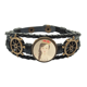 thumbnail image 1 of Belleza corona real chino acuarela Pulsera marina tejida en cuero, 1 of 4