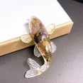 thumbnail image 1 of Creative Artificial Koi Fish Ornament Pretty Natural Crystal Desk Car Home Decor, 1 of 8