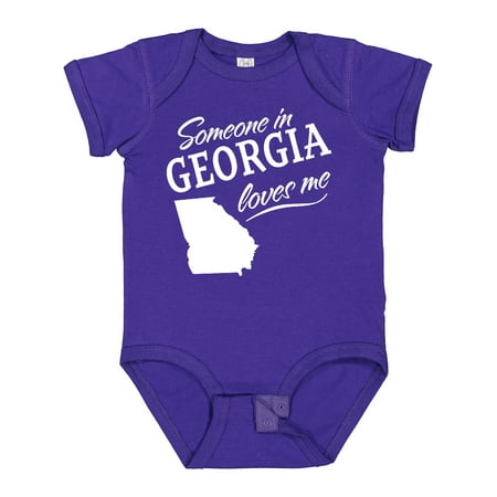 

Inktastic Someone in Georgia Loves Me Gift Baby Boy or Baby Girl Bodysuit