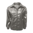 thumbnail image 4 of jtjvou Leather Jacket Women Faux Oversized Motorcycle Coats 2025 Fall Fashion Outfits Winter Clothes Gray S, 4 of 7