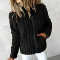 thumbnail image 4 of GigrtiJin Winter Fleece Hooded Jackets for Women Fuzzy Warm Casual Cardigan Coat Full Zip up Outerwear with Pockets, 4 of 9