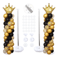 thumbnail image 1 of 2pcs Globos Columna Con Base Soporte Para Globos Decoración Xtellar plateado, 1 of 4