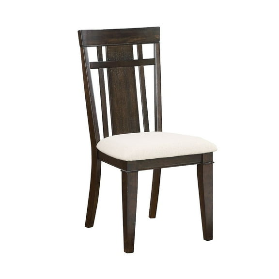 Lexicon Makah Asian Hardwood Dining Room Side Chair in Dark Brown (Set of 2)