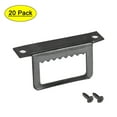 thumbnail image 1 of Unique Bargains Sawtooth Picture Hangers, 1 3/5 Inch L Shape Double Hole w Screws for Frame Hanging, 20 Pcs, 1 of 3