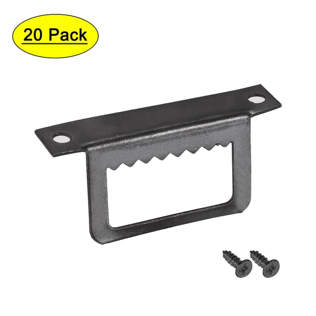 Unique Bargains Sawtooth Picture Hangers, 1 3/5 Inch L Shape Double Hole w Screws for Frame Hanging, 20 Pcs