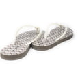 thumbnail image 3 of Tory Burch Women's Chelsea Flip Flop Sandals 171948 (Basketweave - Light Cream Fleek - Pavestone, US Footwear Size System, Adult, Women, Numeric, Medium, 9), 3 of 5