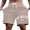 Khaki, variant on Mens Short Shorts Men's Casual Shorts for Everyday Wear with Letter Print Comfortable Stylish Summer for Street Shopping and Relaxing Black XXL