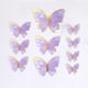 thumbnail image 1 of Adornos para tartas de mariposas, adorno para tarta de mariposa morado y rosa, adorno redondo de acrílico para tarta de feliz cumpleaños, para decoración de fiesta de baby shower de cumpleaños de, 1 of 6