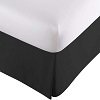 Home Collection Deals Lux Decor Full Bed Skirt - Easy fit with 16 Inch Tailored Drop - Brushed Microfiber, Soft Quadruple Pleated, Hotel Quality - Black
