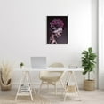 thumbnail image 2 of Woman Floral Headwrap Portrait Botanical & Floral Photograph Gray Framed Art Print Wall Art, 2 of 7