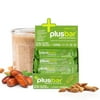 Greens Plus Plusbar Energy Natural Protein Bars, Vegan Low Carb Snacks, Meal Replacement, 12 Ct