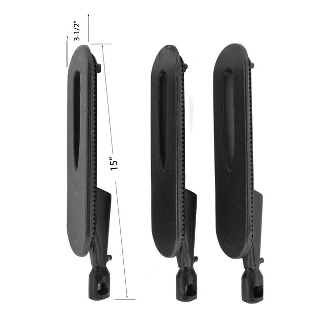 Replacement Cast Burner For BARBEQUES GALORE GE3BSSLP, GRANDHALL 6305L, PATIO CHEF SS48055 Gas Models, 3-Pack