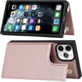 thumbnail image 6 of for iPhone 11 Pro Crossbody Wallet Case with Detachable Adjustable Lanyard Strap & Card Slot Holder,Magnetic Flip Folio Purse,PU Leather Travel Case for Women & Men,5.8 Inch (Rose Gold), 6 of 17