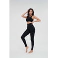thumbnail image 3 of Pantalones de yoga, pantalones de fitness para mujer, color melocotón, cintura alta, contracción del vientre, levantamiento de cadera, color sólido, moldeador, ajustado, sin costuras,, 3 of 6