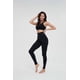 thumbnail image 4 of Pantalones de yoga, pantalones de fitness para mujer, color melocotón, cintura alta, contracción del vientre, levantamiento de cadera, color sólido, moldeador, ajustado, sin costuras, levantamiento, 4 of 6