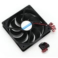 thumbnail image 4 of Exhaust Fan, 12V/24V Convenient Intelligent Design Forward Reverse Rotation Cooling Fan  For Campers For Yacht For RV 24V, 4 of 8