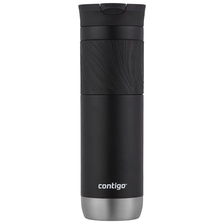 Contigo Byron 2.0 Stainless Steel Travel Mug with SNAPSEAL Lid and Grip in Black, 24 fl oz.