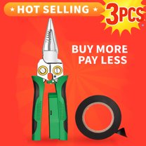 8 in 1 wire stripper, wire stripper with voltage tester, multifunctional electrician pliers, durable wire stripping tool, crimping and cutting pliers | YISHFHP