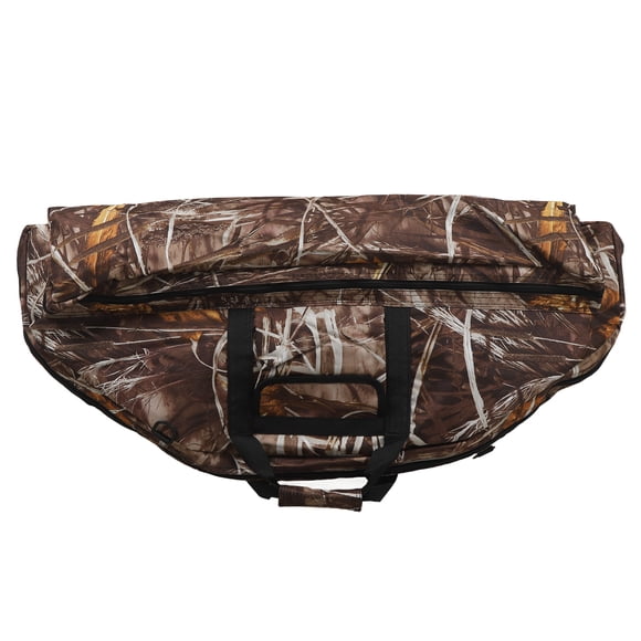 Compound Bow Case, Large Capacity Lightweight Bow Carry Bag with Pocket Canvas Soft Bow Padded Case with Adjustable Shoulder Straps, Archery Accessory