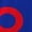CZC157, variant on Red Circles On Blue Women Dress V-Neck Short Sleeve Flowy Swing Party Midi Dress