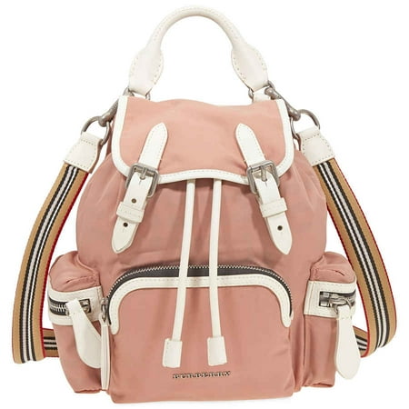 Burberry Burberry The Small Crossbody Rucksack In Nylon Powder Pink Walmart Com Walmart Com