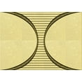 thumbnail image 1 of Ahgly Company Indoor Rectangle Patterned Sun Yellow Area Rugs, 8' x 12', 1 of 1