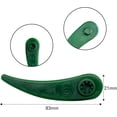 thumbnail image 2 of Accesorios para cortadoras de césped, cabezal de corte compatible con cuchillas de plástico duraderas y fácil instalación, cuchillas ABS verdes de 84 mm para un mantenimiento del césped sin, 2 of 5