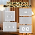 thumbnail image 4 of TYPPKMM Shiny Wall Plate Cover with Strong Silver Rhinestones Decorative Home Improvement Accessory Outlet Covers, 4 of 7