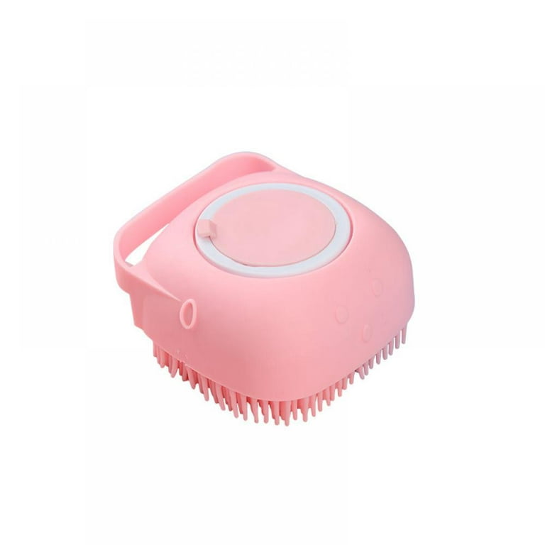 Soap Dispensing Silicone Scrubber - Pink