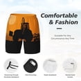 thumbnail image 3 of Naloa tractor cultivating the land Print Men Swim Trunks with Compression Liner ,Board Shorts,Men's Swim Shorts with Drawstring and Elastic Waistband-Medium, 3 of 6