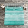 thumbnail image 3 of Ambesonne Turquoise Quilted Bedspread Set 3 Pcs, Easter Holiday Theme, Queen Size, Turquoise, 3 of 3