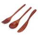thumbnail image 1 of Tenedores De Cucharas De Madera, Juego De Cubiertos De Madera Juego De Tenedores De Cucharas De Madera Reutilizables Portátil Con Bolsa Para Viajes Para La Oficina Para Picnic ANGGREK Otros, 1 of 8