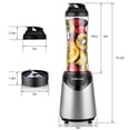 thumbnail image 3 of La Reveuse Smoothies Blender Personal Size 300 Watts with 18 oz BPA-Free Portable Travel Sports Bottle, Silver, 3 of 5