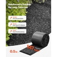 thumbnail image 5 of VEVOR Rubber Mulch Mat Roll, 2 Rolls 140 x 4.5 in, Recycled Rubber Permanent Mulch Edging Border, Natural-Looking Flower Barrier with Stakes, 0.5 in Thick Cuttable Garden Edgings for Landscaping, 5 of 9