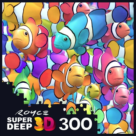 Cra-Z-Art Royce Super Deep 3D 300-Piece Clown Fish Magic Adult Jigsaw Puzzle