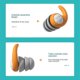 thumbnail image 4 of 1Pair Sleeping Ear Plug Noise Reduction Tapones Oido Ruido Soft Silicone Earplug, 4 of 5