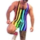 thumbnail image 2 of pstuiky Camisetas sin mangas para hombre, Mono deportivo informal sin mangas a rayas para hombre Tops elegantes para mujer s, 2 of 4
