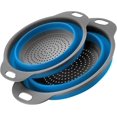 thumbnail image 1 of Foldable Set, Foldable Filter, 2-piece Food Grade Silica Gel Kitchen Filter, 1 Large And 1 Small, Very Suitable For Spaghetti, Vegetables And Fruits (, 1 of 4