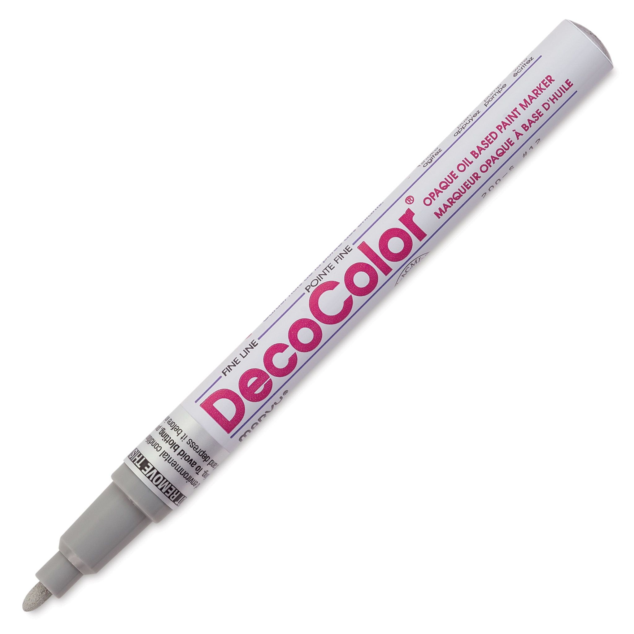 Decocolor Paint Marker Grey, Fine Tip