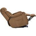 thumbnail image 6 of Lohoms Electric Power Lift Recliner Chair, Overstuffed Lift Chair Recliners for Elderly, Velvet Home Theater Seating Single Sofa Living Room,with Side Pockets Remote Control, Brown, 6 of 9