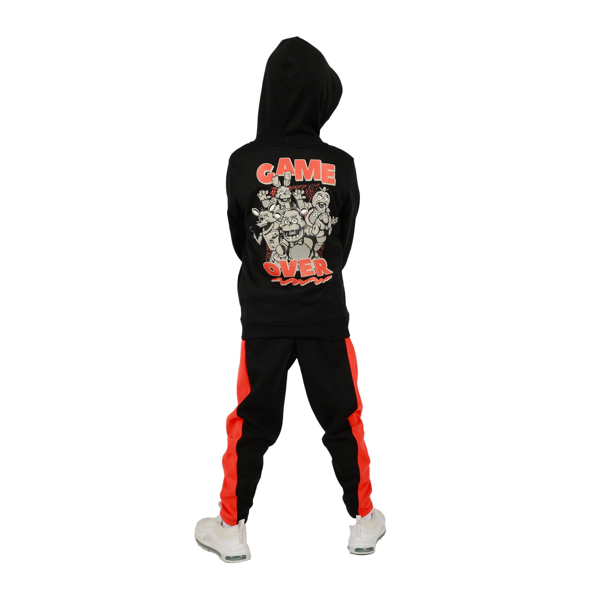 Youth Boys Five Nights at Freddy's 3 pc Hoodie T-Shirt Jogger T-shirt combo-Large