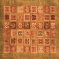 thumbnail image 1 of Ahgly Company Indoor Square Abstract Orange Modern Area Rugs, 3' Square, 1 of 4