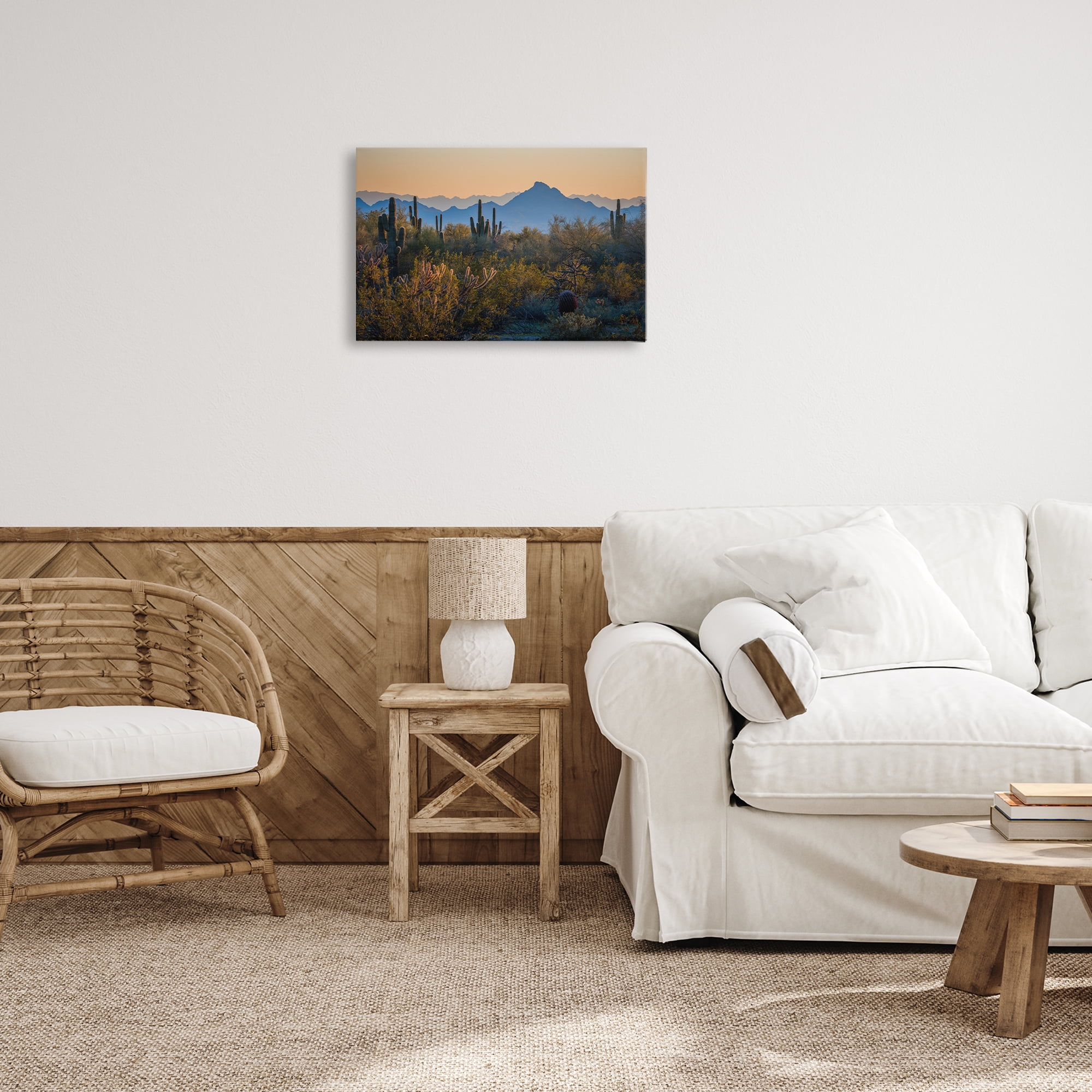Stupell Industries Contrasting Desertscape Scene Landscape & Nature Photography Wrapped Canvas Art Print Wall Art, 24 x 16
