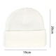 thumbnail image 4 of Gorro de invierno para mujer, suave, elegante, informal, ligero, , gorro de punto de otoño para al aire libre, senderismo, patinaje, Blanco Soledad Gorro de invierno, 4 of 9