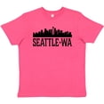 thumbnail image 3 of Inktastic Seattle Washington City Skyline Youth T-Shirt, 3 of 5